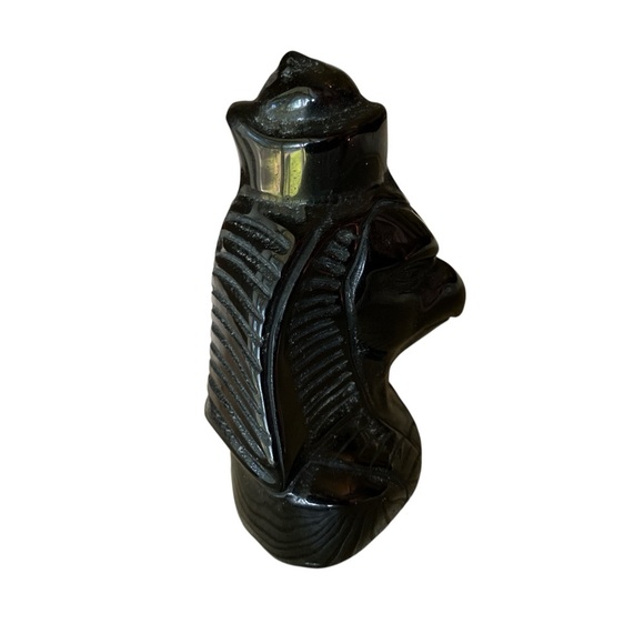 Obsidian Horus Carving 3” - Picture 4 of 8